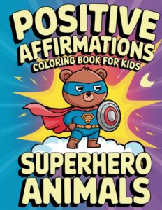 Superhero Bear with positive attitude